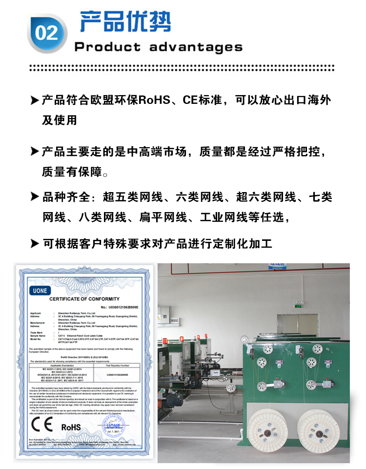 超六類工業相機網線 超六類工業相機網線